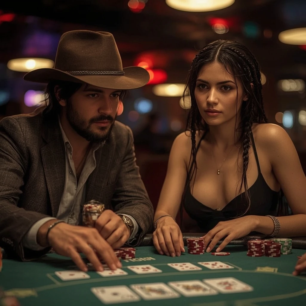 foto de dos jugadores de poker PLAYPIX CASINO